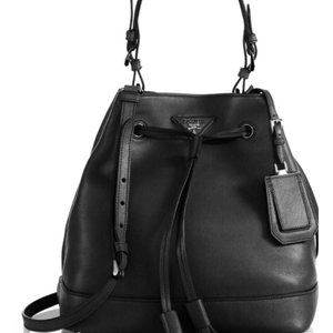 Prada Convertible Drawstring Bucket Bag